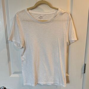J. Crew Vintage Cotton White Crew Neck T-Shirt M